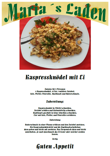 Kaspressknödel mit Ei